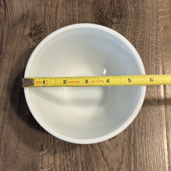 Vintage PYREX Homestead 1.5 Pint #401 MIXING BOWL Blue Speckled Beige Nesting - Picture 7 of 8